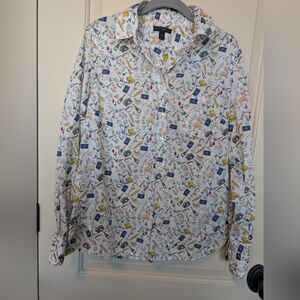 J. Crew "Paris" Cotton Popover, EUC, Size 10